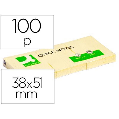 BLOCO NOTAS / POST IT  38/40x50/51mm AMARELO Pack_3unid.