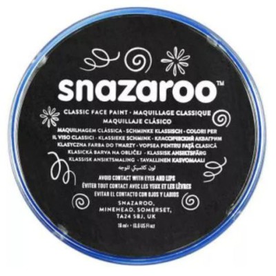 PINTURA FACIAL SNAZAROO CLASSIC 18ML PRETO