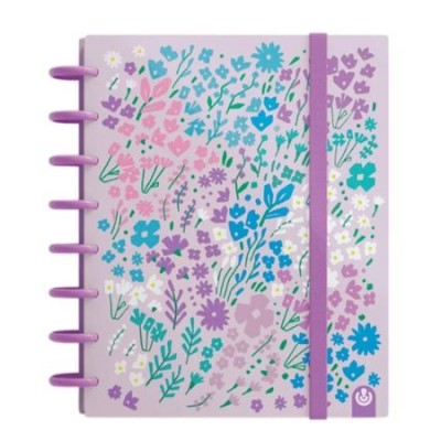 CADERNO INTELIGENTE "PP" INGENIOX A5 100gr. 100FLS PAUTADO LDT EDITION MALVA
