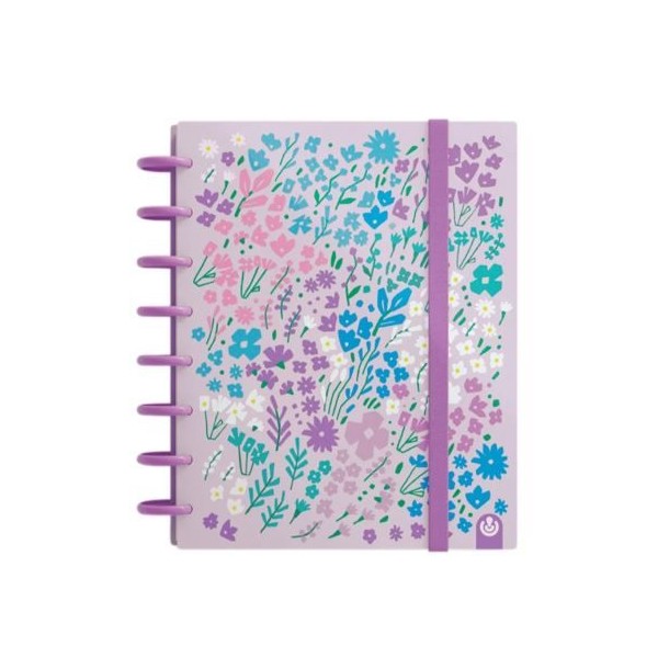 CADERNO INTELIGENTE "PP" INGENIOX A5 100gr. 100FLS PAUTADO LDT EDITION MALVA