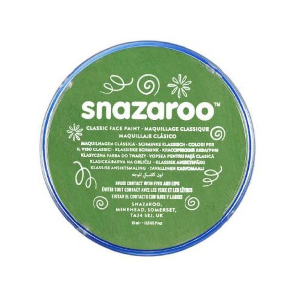 PINTURA FACIAL SNAZAROO CLASSIC 18ML VERDE ERVA