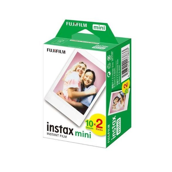 PACK 10+2 PAPEL FOTOGRAFICO FUJIFILM INSTAX MINI (TAMANHO FOTO 46x62mm)