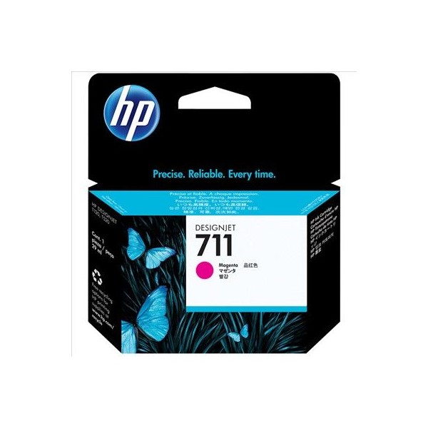 KIT 3 TINTEIROS HP 711 MAGENTA (29ML) ORIGINAL