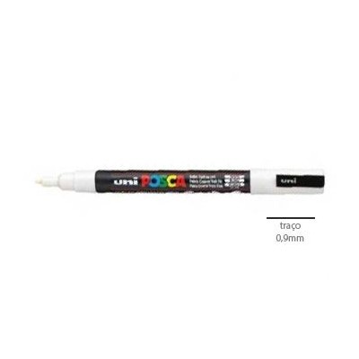 MARCADOR UNIBALL POSCA PC3M 0,9mm BRANCO