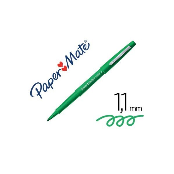 MARCADOR NYLON PAPERMATE FLAIR ORIGINAL "M" VERDE