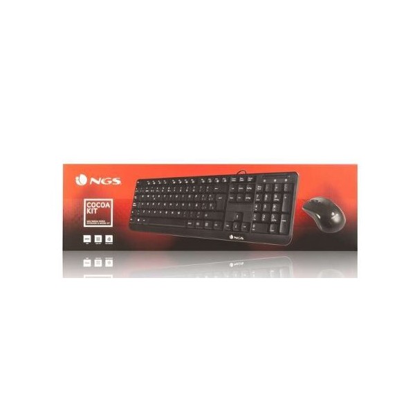 TECLADO + RATO NGS COCOA KIT C/ FIO USB