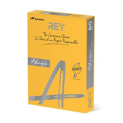 RESMA PAPEL FOTOCOPIA ADAGIO A4 80GR. AMARELO DAMASCO OURO (60)