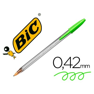 CANETA ESFEROGRAFICA BIC CRISTAL FUN 1.6 VERDE LIMA