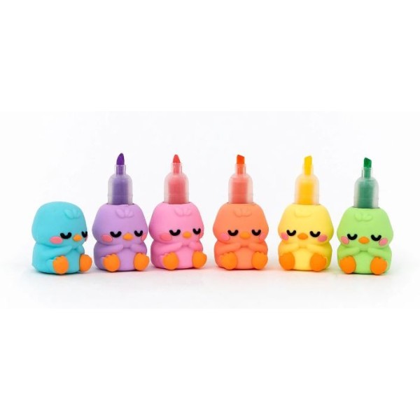 KIT 6 x MARCADORES FLUORESCENTES MR WONDERFUL EMPILHAVEIS - LAZY