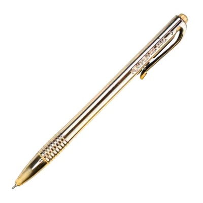 ESFEROGRAFICA RETRATIL NEWPEN SENSATIONS METALLIC DOURADA 0.7mm AZUL