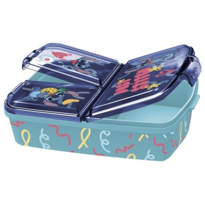 CAIXA DE LANCHE DUPLA DISNEY STITCH PALMS