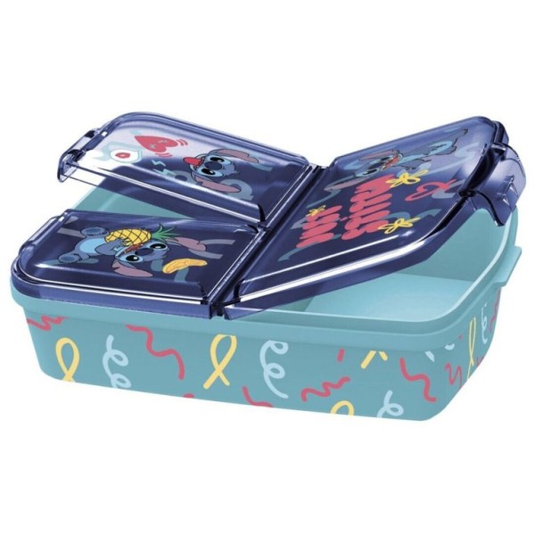 CAIXA DE LANCHE DUPLA DISNEY STITCH PALMS
