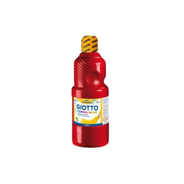 GUACHE LIQUIDO GIOTTO ESCOLAR (LAVAVEL) 500ML VERMELHO