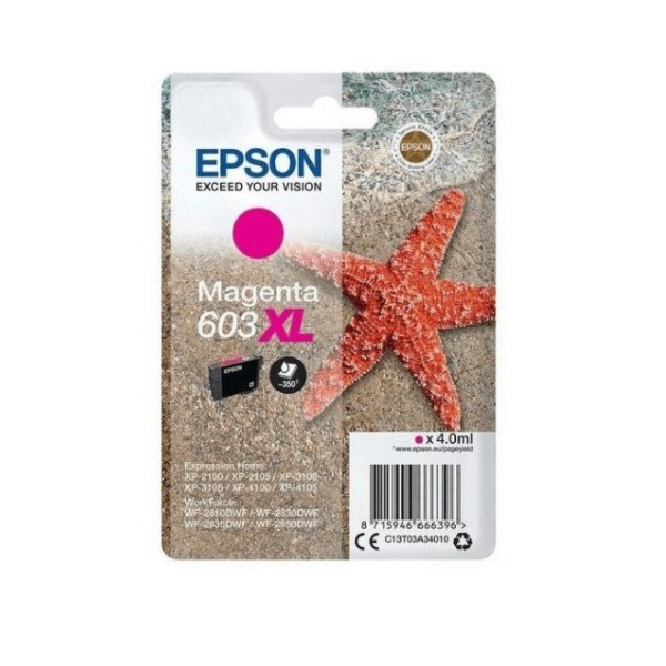 TINTEIRO EPSON 603XL MAGENTA ORIGINAL