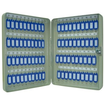 ARMARIO METALICO PORTA CHAVES QC 28x37x6cm P/ 80 CHAVES CINZENTO