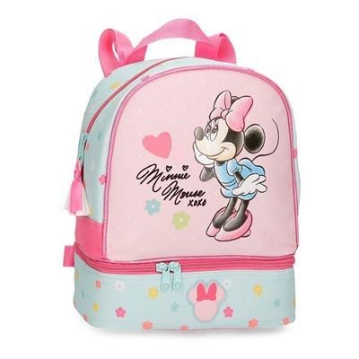 MOCHILA DISNEY MINNIE MOUSE COM COMPARTIMENTO TERMICO 28X23.5X13CM