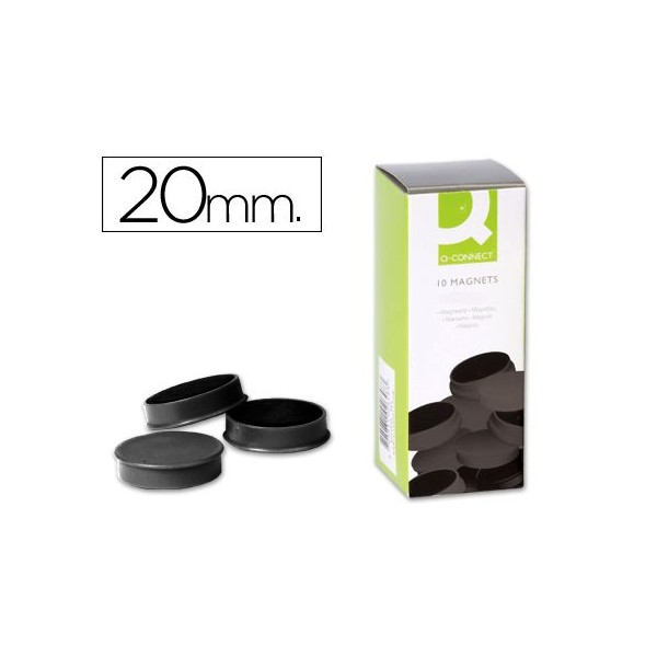 PACK x 10 IMAN SINALIZAÇAO QC 20mm PRETO