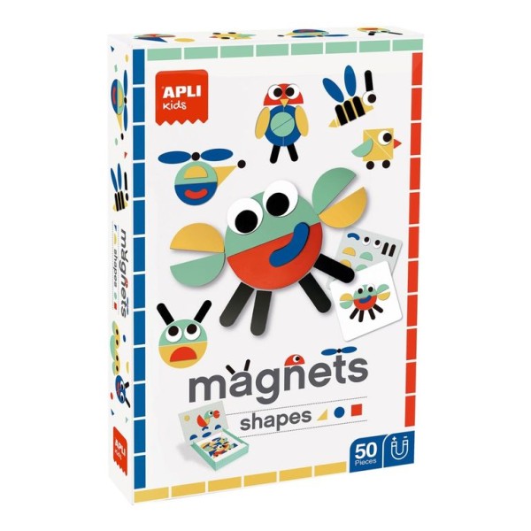 JOGO APLI C/ 50 FORMAS GEOMETRICAS MAGNETICAS 