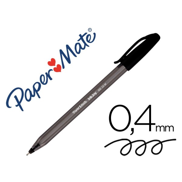 CANETA ESFEROGRAFICA PAPERMATE INKJOY 100 PRETA 1.0MM