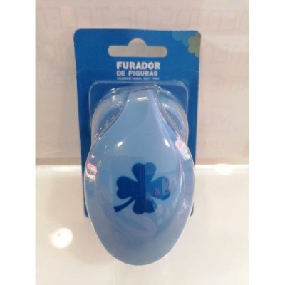 FURADOR P/ PAPEL / GOMA EVA 26mm FIGURA TREVO   