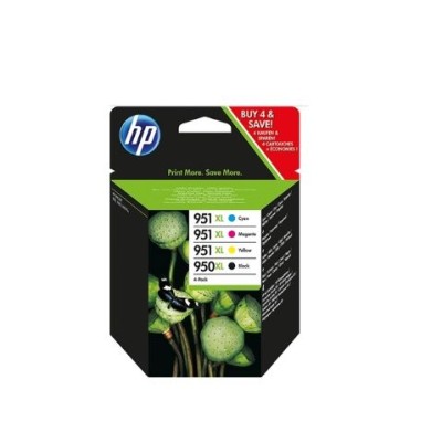 KIT 4 TINTEIROS HP 950XL( BK) + 951XL (C/M/Y) ORIGINAL