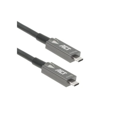 CABO USB-C P/ USB-C  M/M 10MT ACT GEN2 60W 4K @60Hz 10Gbps  - PRETO