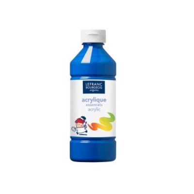 FRASCO TINTA ACRILICA LEFRANC BOURGEOIS 500ML AZUL