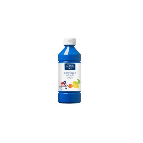 FRASCO TINTA ACRILICA LEFRANC BOURGEOIS 500ML AZUL