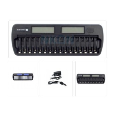CARREGADOR EVERACTIVE NC1600 PILHAS RECARREGAVEIS AA/AAA ATE 16PILHAS