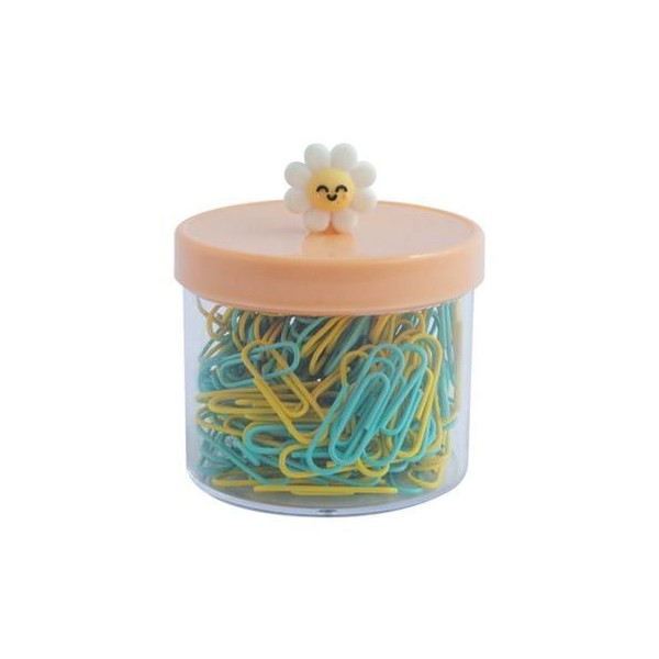 CAIXA C/ 150 x CLIPS MR WONDERFUL - MARGARIDA