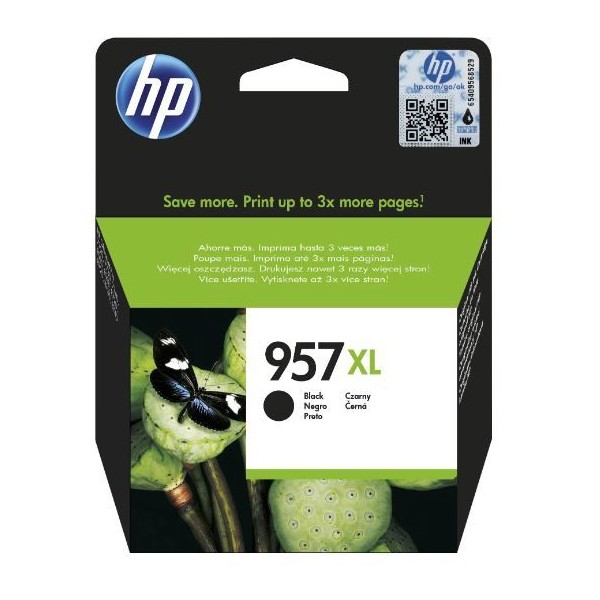 TINTEIRO HP 957XL PRETO 3k ORIGINAL