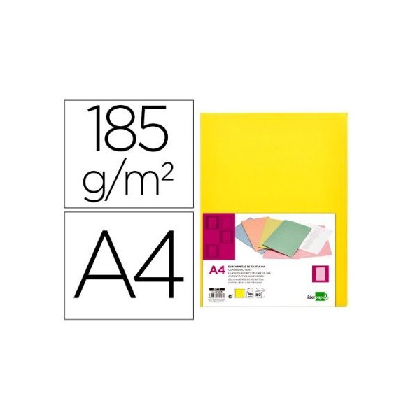 PASTA CLASSIFICADOR LP EM CARTOLINA DE 180gr  A4  AMARELO  INTENSO