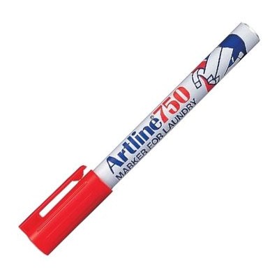 MARCADOR TECIDOS ARTLINE 750 0,7mm VERMELHO