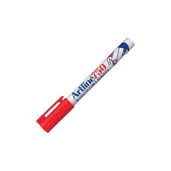 MARCADOR TECIDOS ARTLINE 750 0,7mm VERMELHO