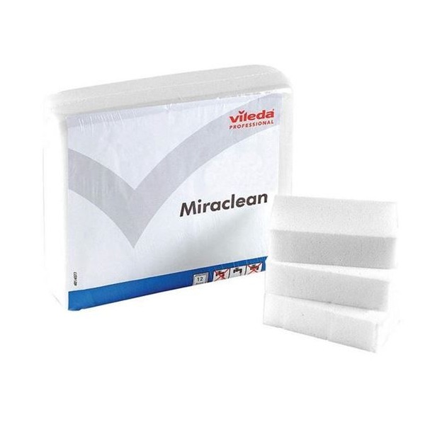 PACK C/ 12 x ESPONJAS VILEDA PRO MIRACLEAN 10x6CM BRANCO