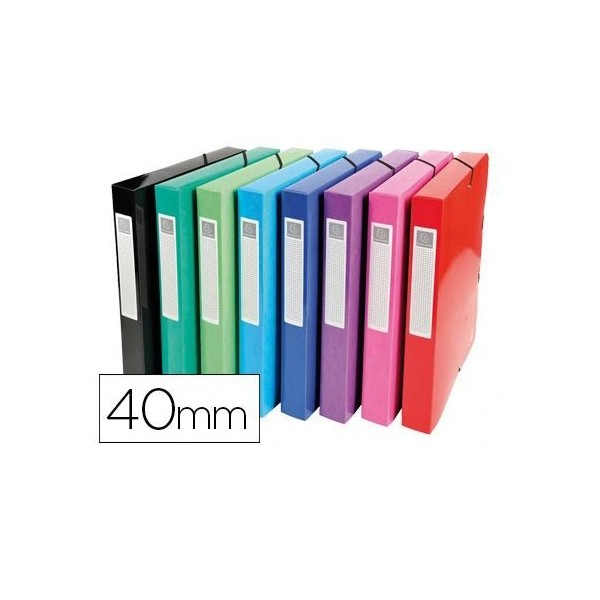 PASTA / CAPA PROJETOS CARTAO FIBRA C/ ABAS C/  ELASTICO A4 L/E 40MM CORES SORTIDAS