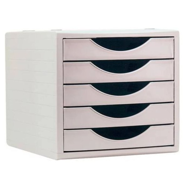 MODULO ARQUIVADOR SECRETARIA ARCHIVO 4005 340x270x255mm C/5 GAVETAS EM CINZA