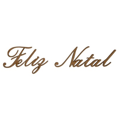 PALAVRA DE MADEIRA FELIZ NATAL 