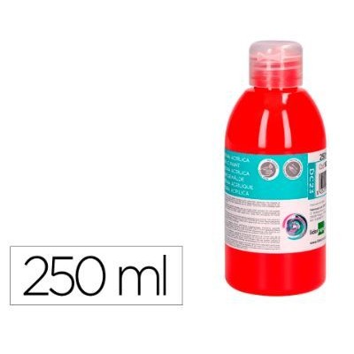 FRASCO TINTA ACRILICA LP 250ML VERMELHO