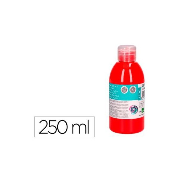 FRASCO TINTA ACRILICA LP 250ML VERMELHO