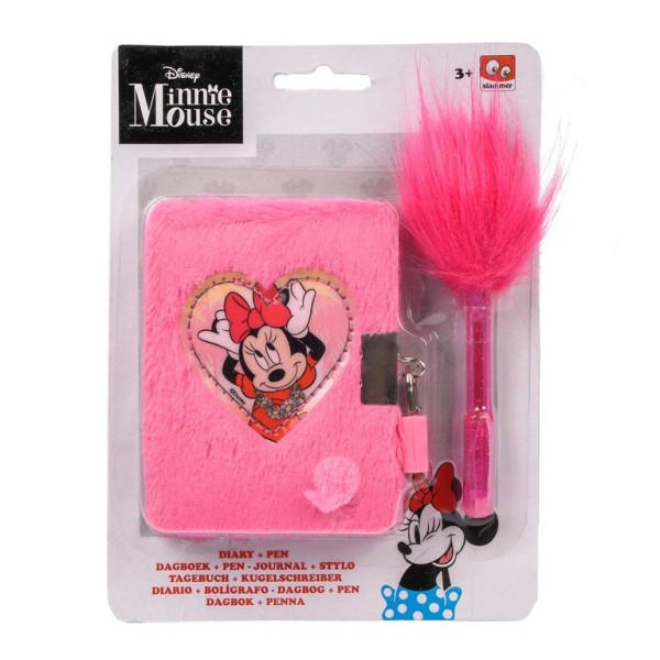 DIARIO DISNEY MINNIE MOUSE C/CADEADO + CANETA