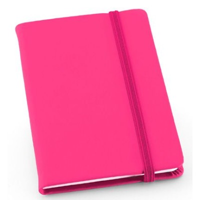 BLOCO NOTAS A6 MEYER LISO 80FL C/ ELASTICO ROSA
