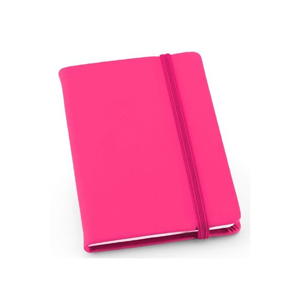 BLOCO NOTAS A6 MEYER LISO 80FL C/ ELASTICO ROSA