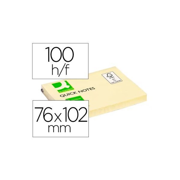 BLOCO NOTAS / POST IT  100/102x75/76mm AMARELO