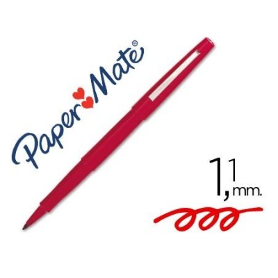 MARCADOR NYLON PAPERMATE FLAIR ORIGINAL "M" VERMELHO