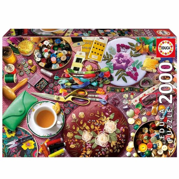 PUZZLE EDUCA 2000 PECAS A MESA DE COSTURA