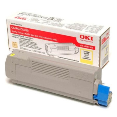 TONER OKI C5800 AMARELO 5K ORIGINAL