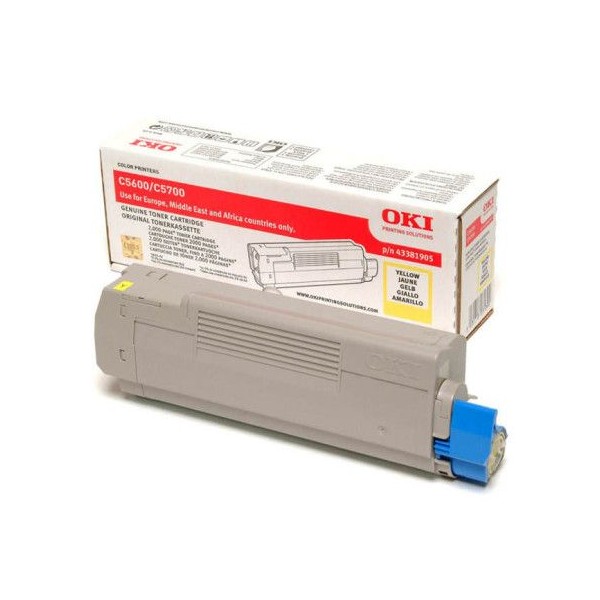 TONER OKI C5800 AMARELO 5K ORIGINAL