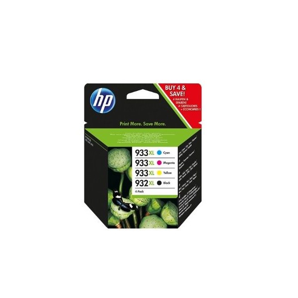 KIT 4 TINTEIROS HP 932XL/933XL (BK/C/M/Y) ORIGINAL