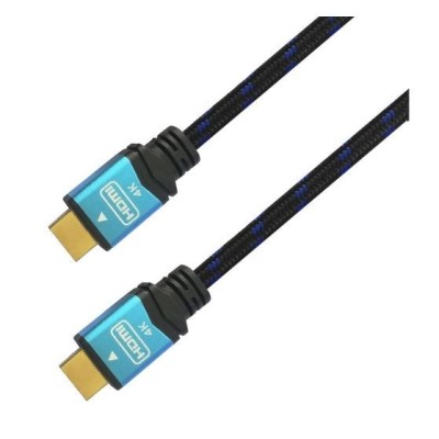 CABO HDMI DOURADO MACHO / MACHO AISENS  2.0 4K 60Hz 18Gbps  2MT -  PRETO/AZUL